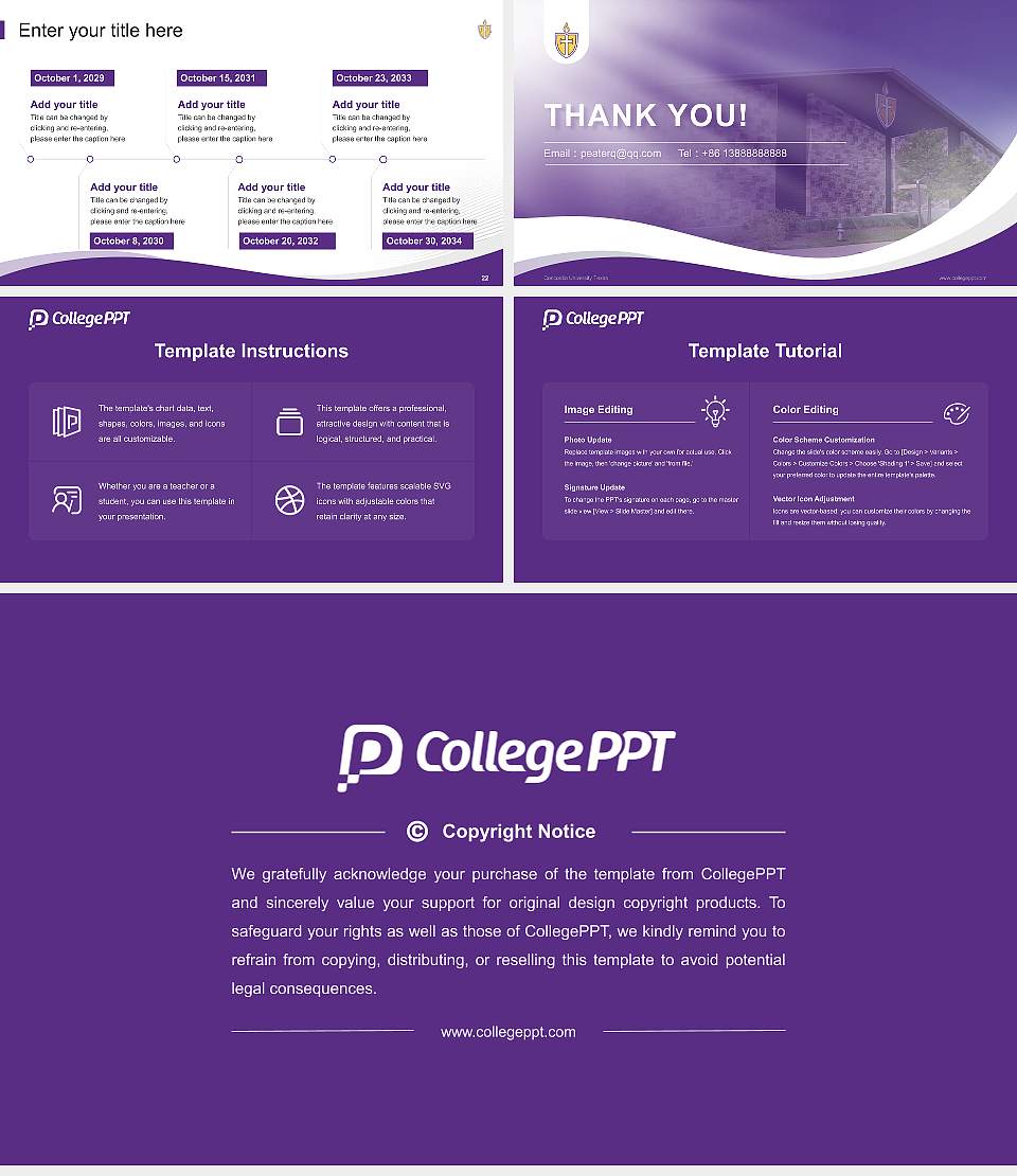 Concordia University Texas Lecture Sharing and Networking Event PPT Template16:9 ratio PPT effect preview image4