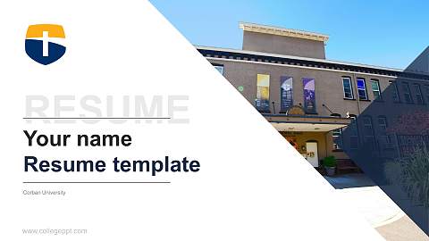 Corban University Resume PPT Template