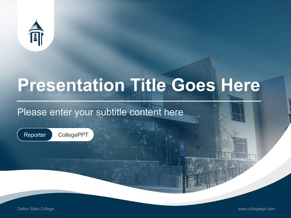 Dalton State College Lecture Sharing and Networking Event PPT Template4:3 ratio PPT effect preview image4