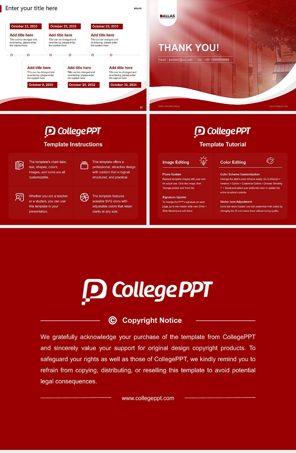 Dallas Christian College Lecture Sharing and Networking Event PPT Template4:3 ratio PPT effect preview image4