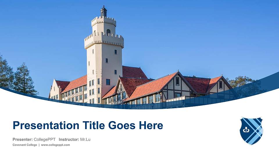 Covenant College Course/Courseware Creation PPT Template16:9 ratio PPT effect preview image