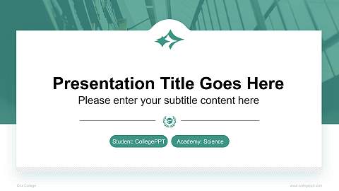 Cox College National Scholarship Defense PPT Template