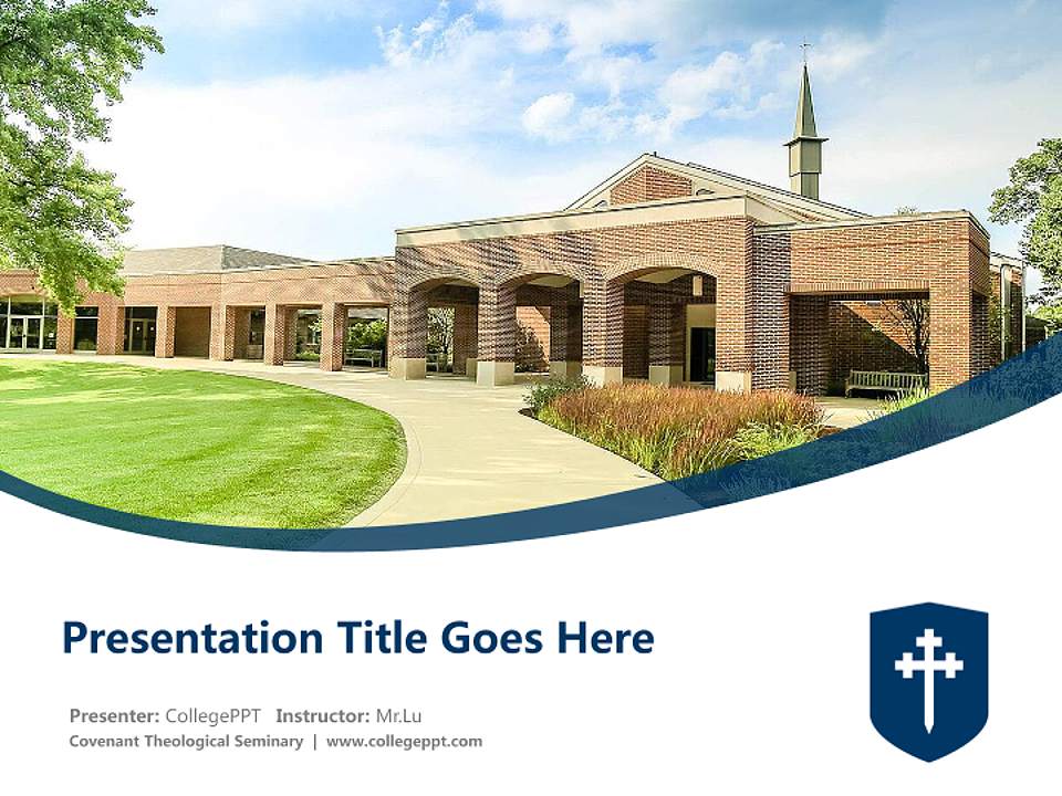 Covenant Theological Seminary Course/Courseware Creation PPT Template4:3 ratio PPT effect preview image5