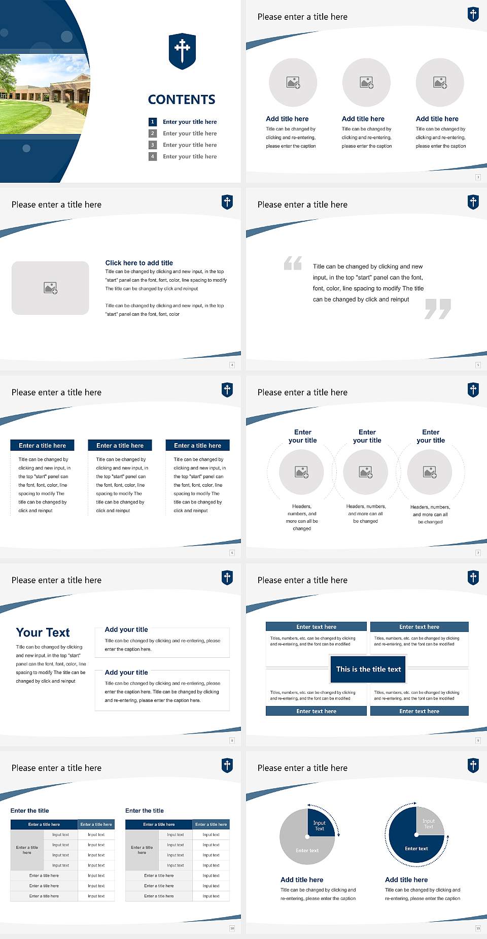 Covenant Theological Seminary Course/Courseware Creation PPT Template4:3 ratio PPT effect preview image2