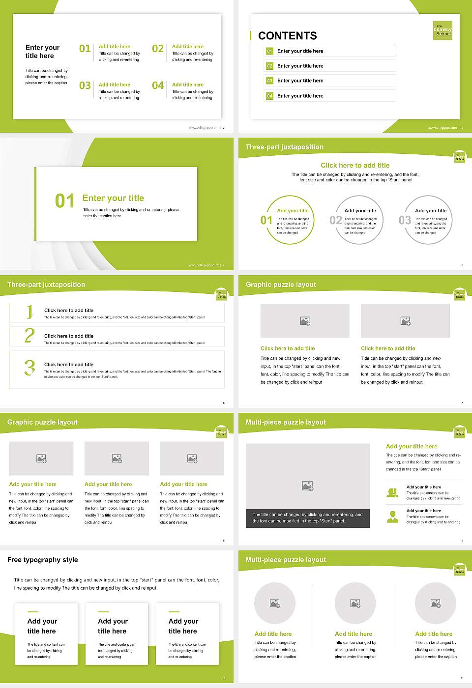 Conway School of Landscape Design Academic Presentation/Research Findings Report PPT Template16:9 ratio PPT effect preview image2