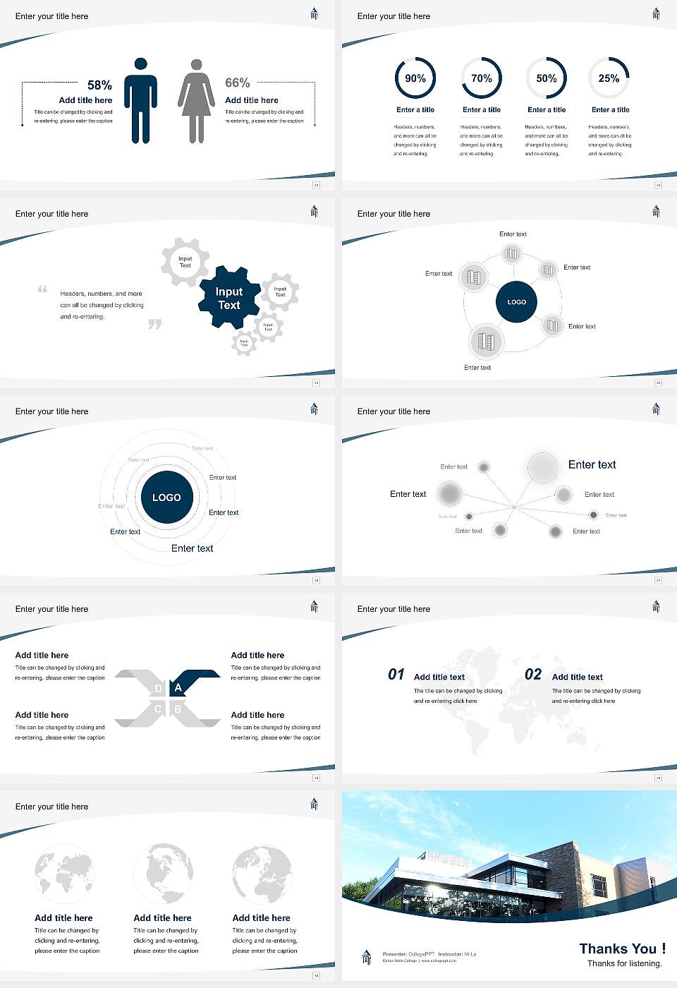 Dalton State College Course/Courseware Creation PPT Template16:9 ratio PPT effect preview image4