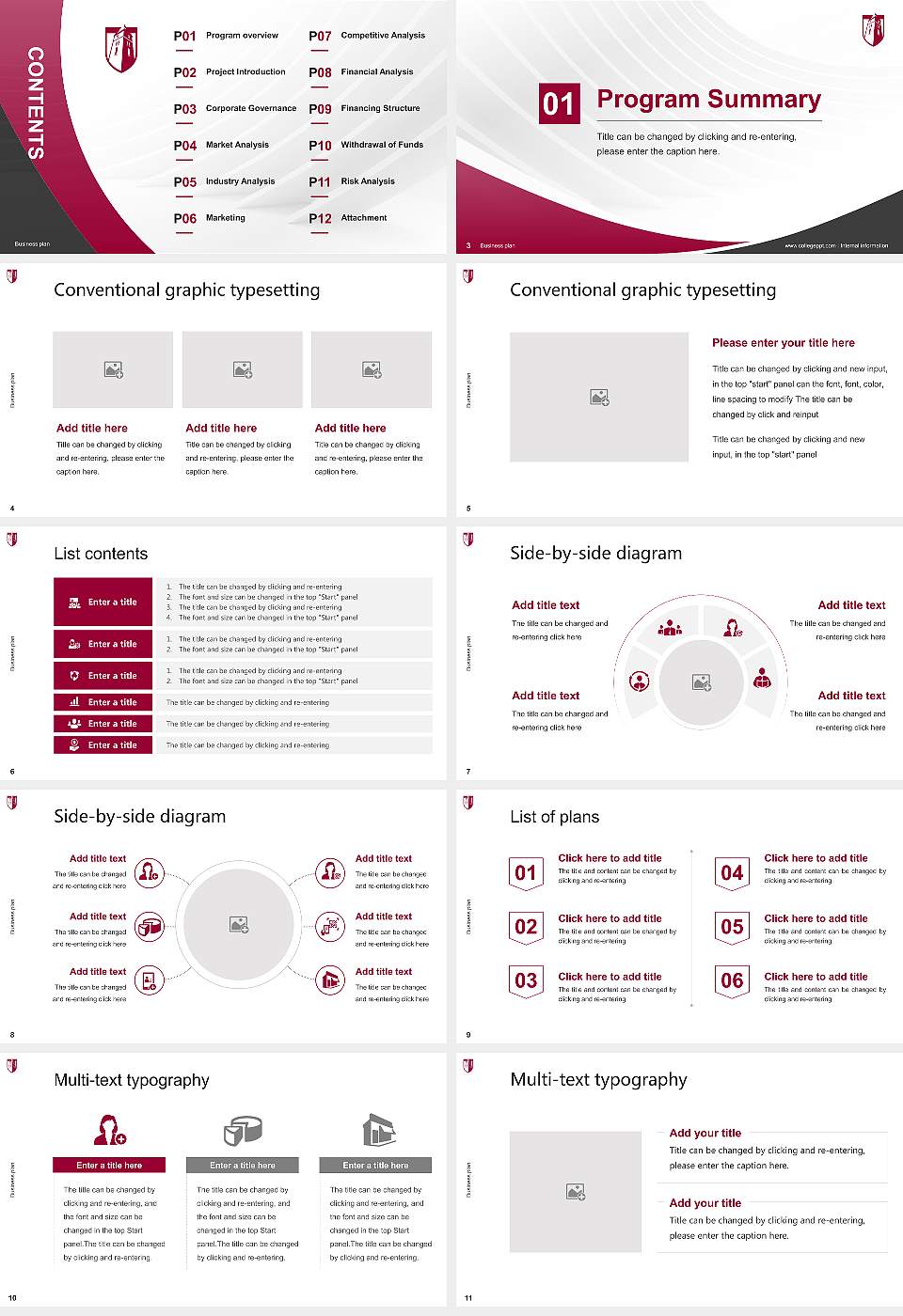 Cumberland University Competition/Entrepreneurship Contest PPT Template16:9 ratio PPT effect preview image2