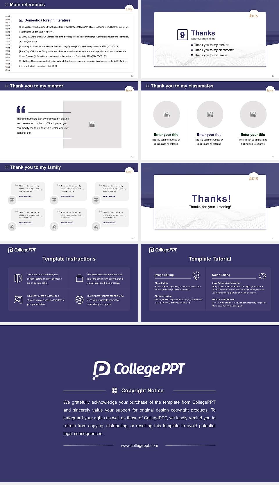 Dallas Theological Seminary Graduation Thesis Defense PPT Template16:9 ratio PPT effect preview image7