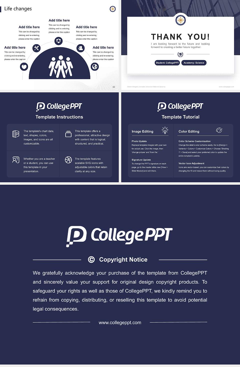 Daniel Morgan Graduate School of National Security National Scholarship Defense PPT Template4:3 ratio PPT effect preview image4