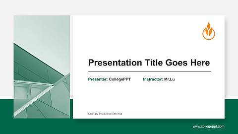 Culinary Institute of America General Purpose PPT Template