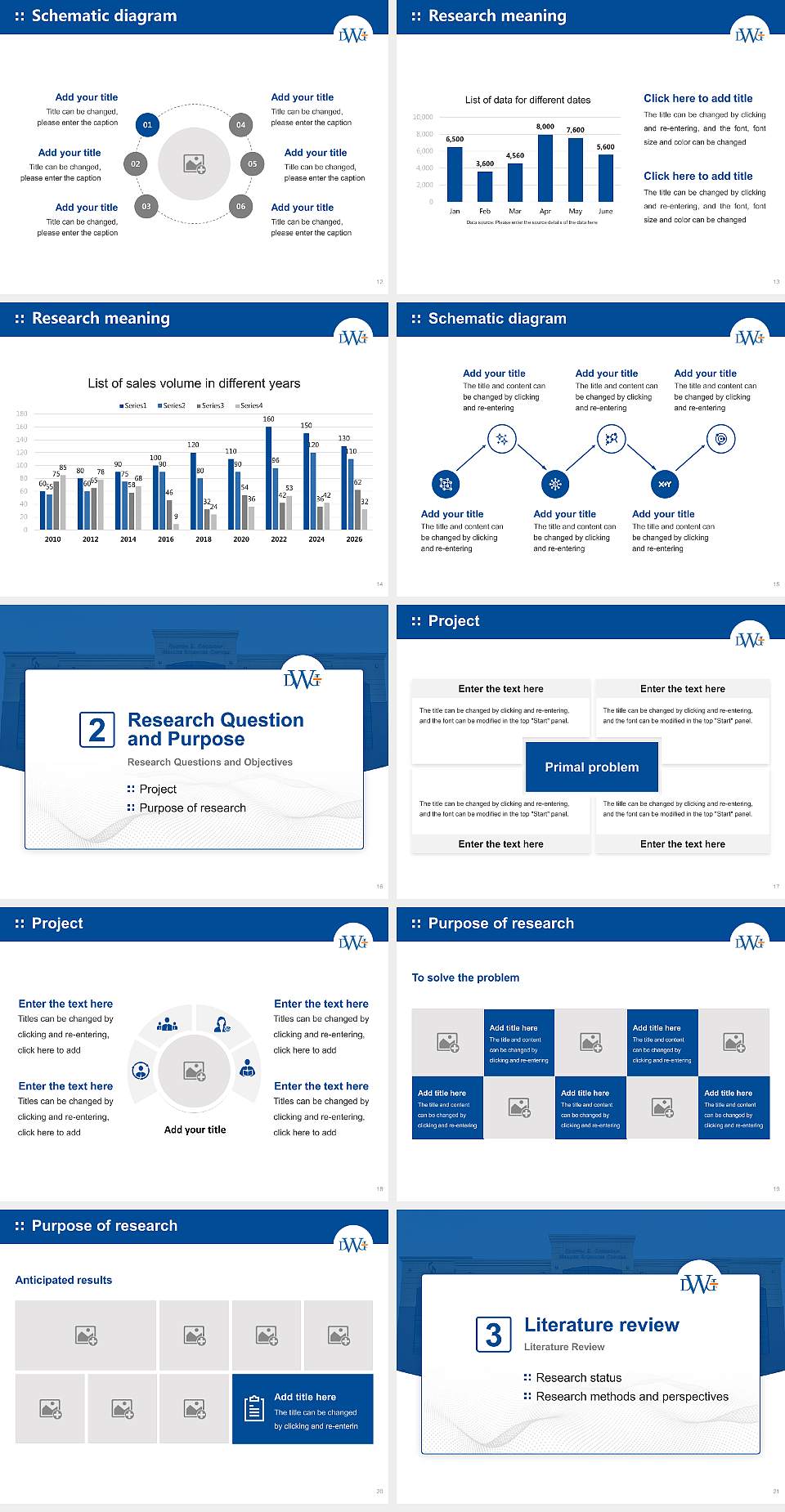 Dakota Wesleyan University Graduation Thesis Defense PPT Template4:3 ratio PPT effect preview image3