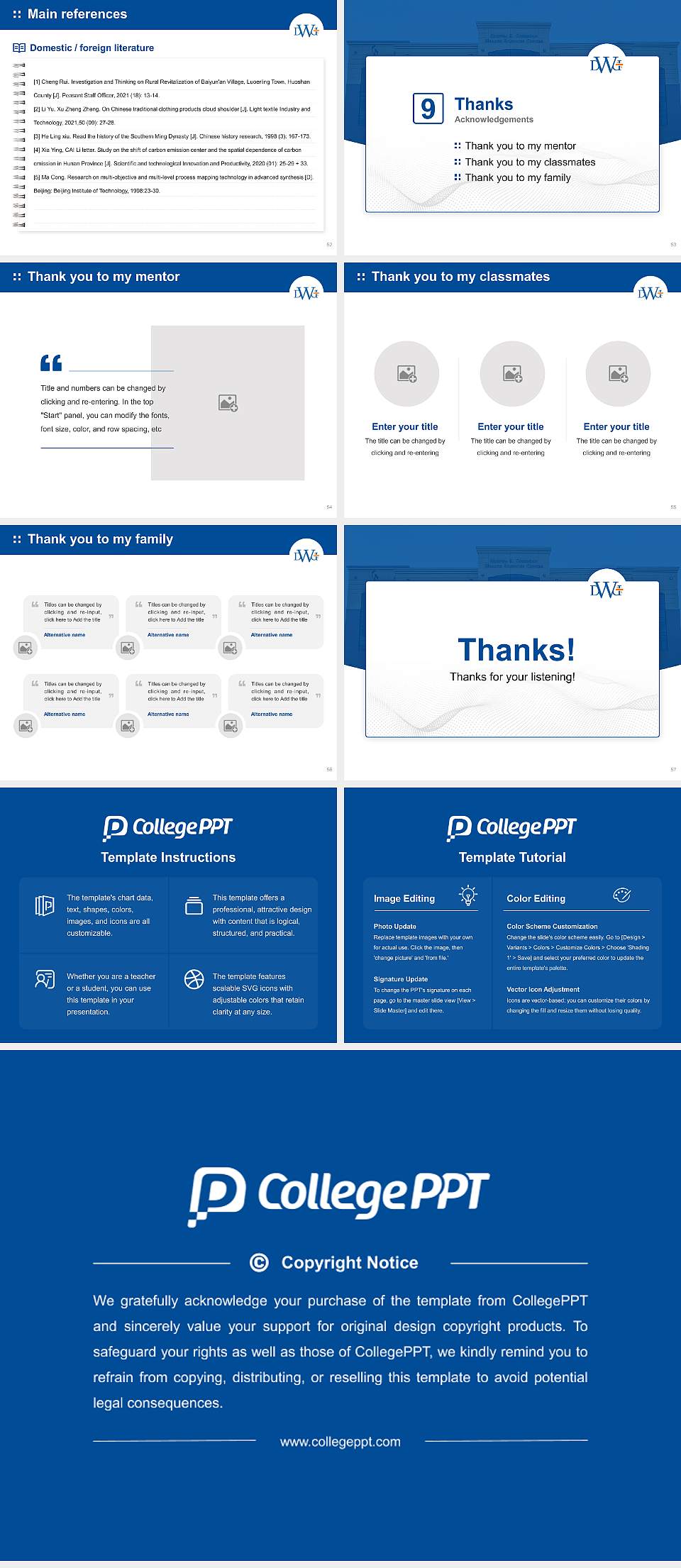 Dakota Wesleyan University Graduation Thesis Defense PPT Template4:3 ratio PPT effect preview image7