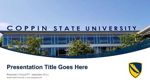 Coppin State University Course/Courseware Creation PPT Template