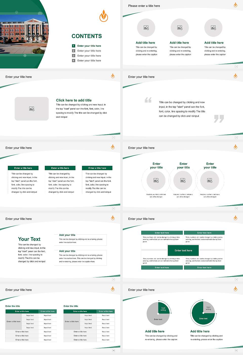 Culinary Institute of America Course/Courseware Creation PPT Template16:9 ratio PPT effect preview image2