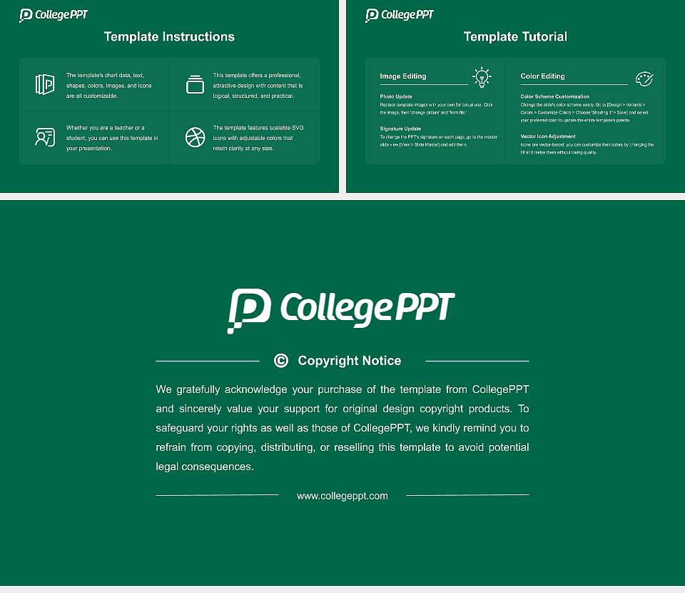 Culinary Institute of America Course/Courseware Creation PPT Template16:9 ratio PPT effect preview image5