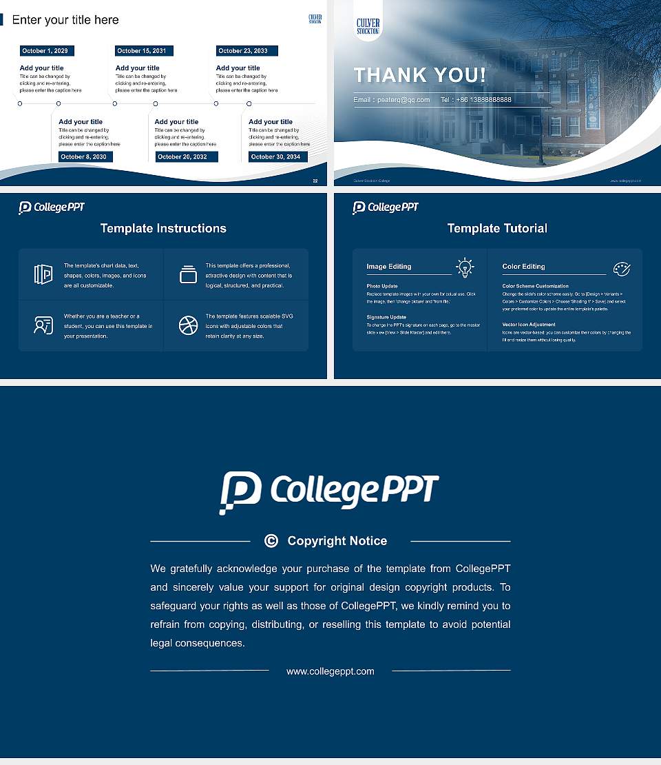 Culver-Stockton College Lecture Sharing and Networking Event PPT Template16:9 ratio PPT effect preview image4
