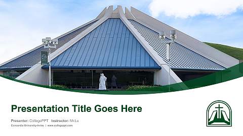 Concordia University-Irvine Course/Courseware Creation PPT Template