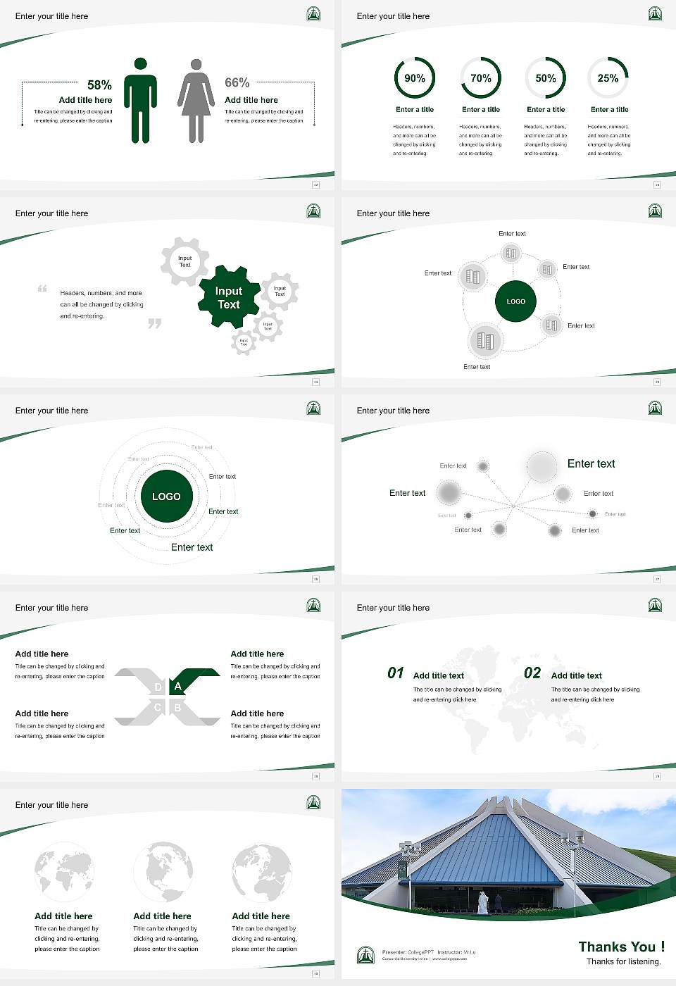 Concordia University-Irvine Course/Courseware Creation PPT Template16:9 ratio PPT effect preview image4