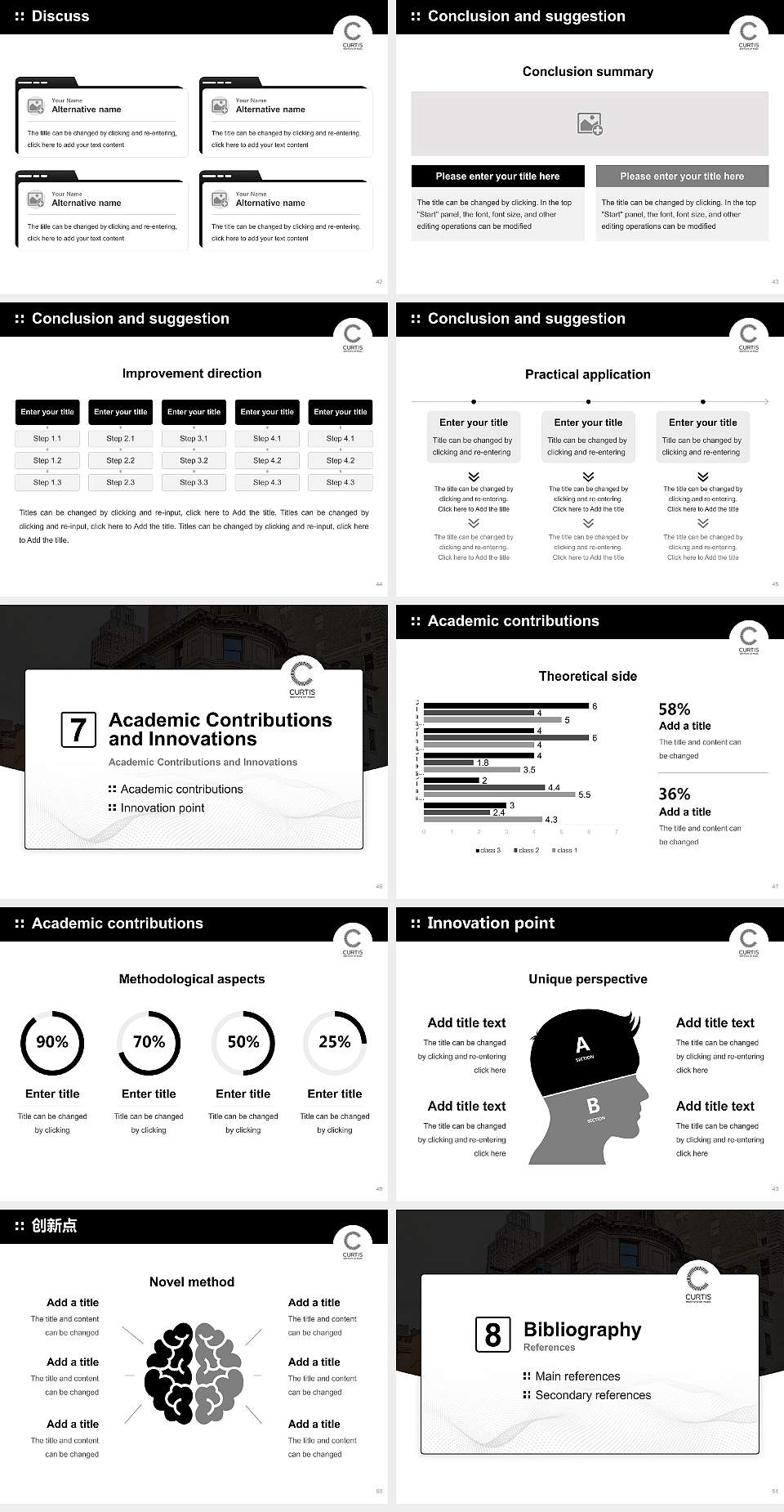 Curtis Institute of Music Graduation Thesis Defense PPT Template4:3 ratio PPT effect preview image6