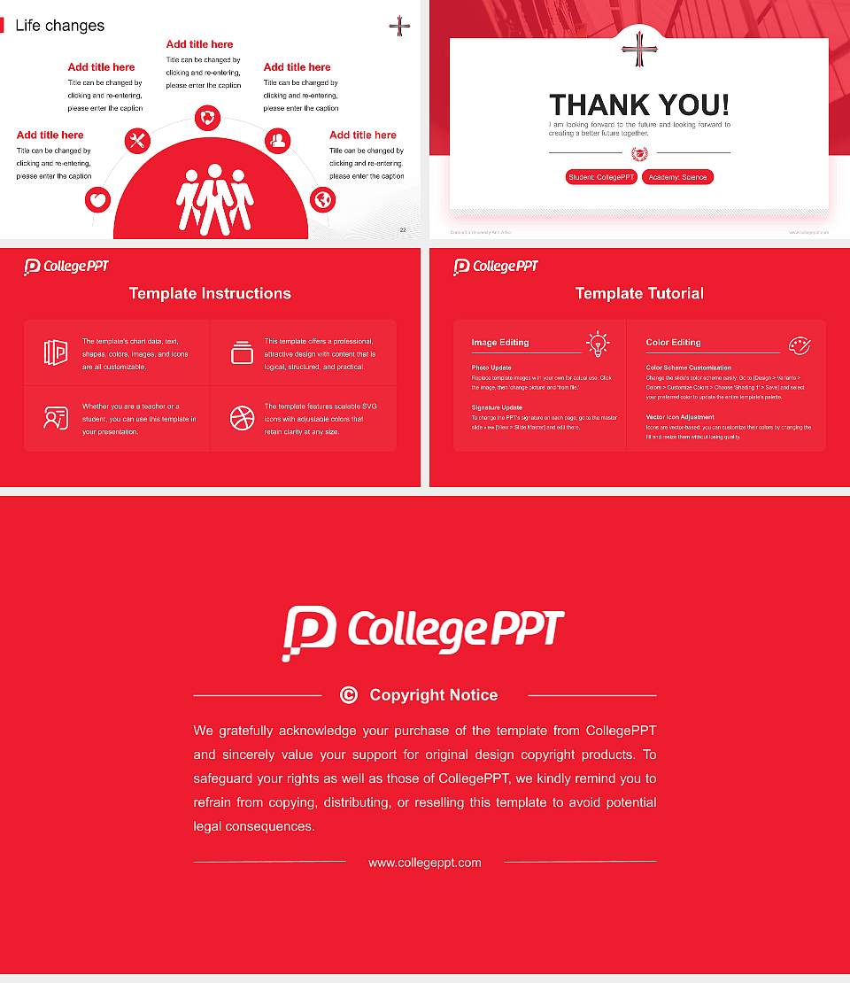 Concordia University-Ann Arbor National Scholarship Defense PPT Template16:9 ratio PPT effect preview image4