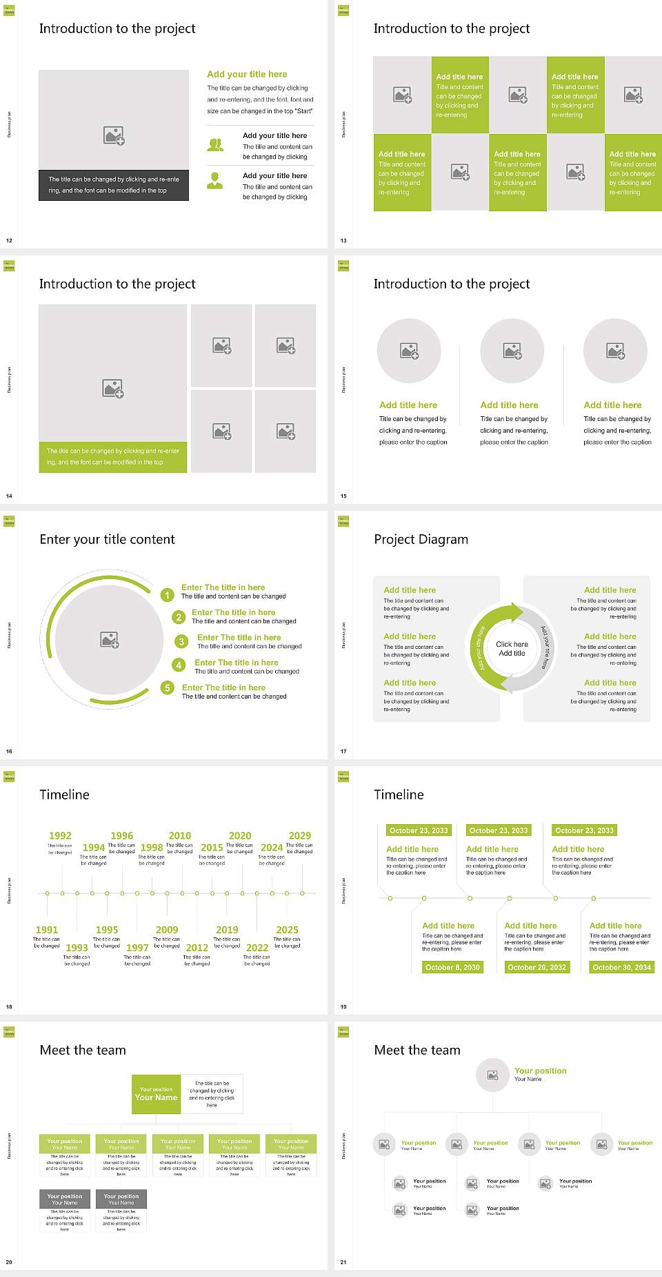 Conway School of Landscape Design Competition/Entrepreneurship Contest PPT Template4:3 ratio PPT effect preview image3