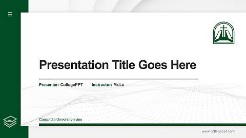 Concordia University-Irvine Thesis Proposal/Graduation Defense PPT Template