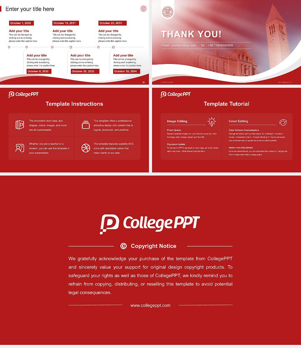 Cornell University Lecture Sharing and Networking Event PPT Template16:9 ratio PPT effect preview image4