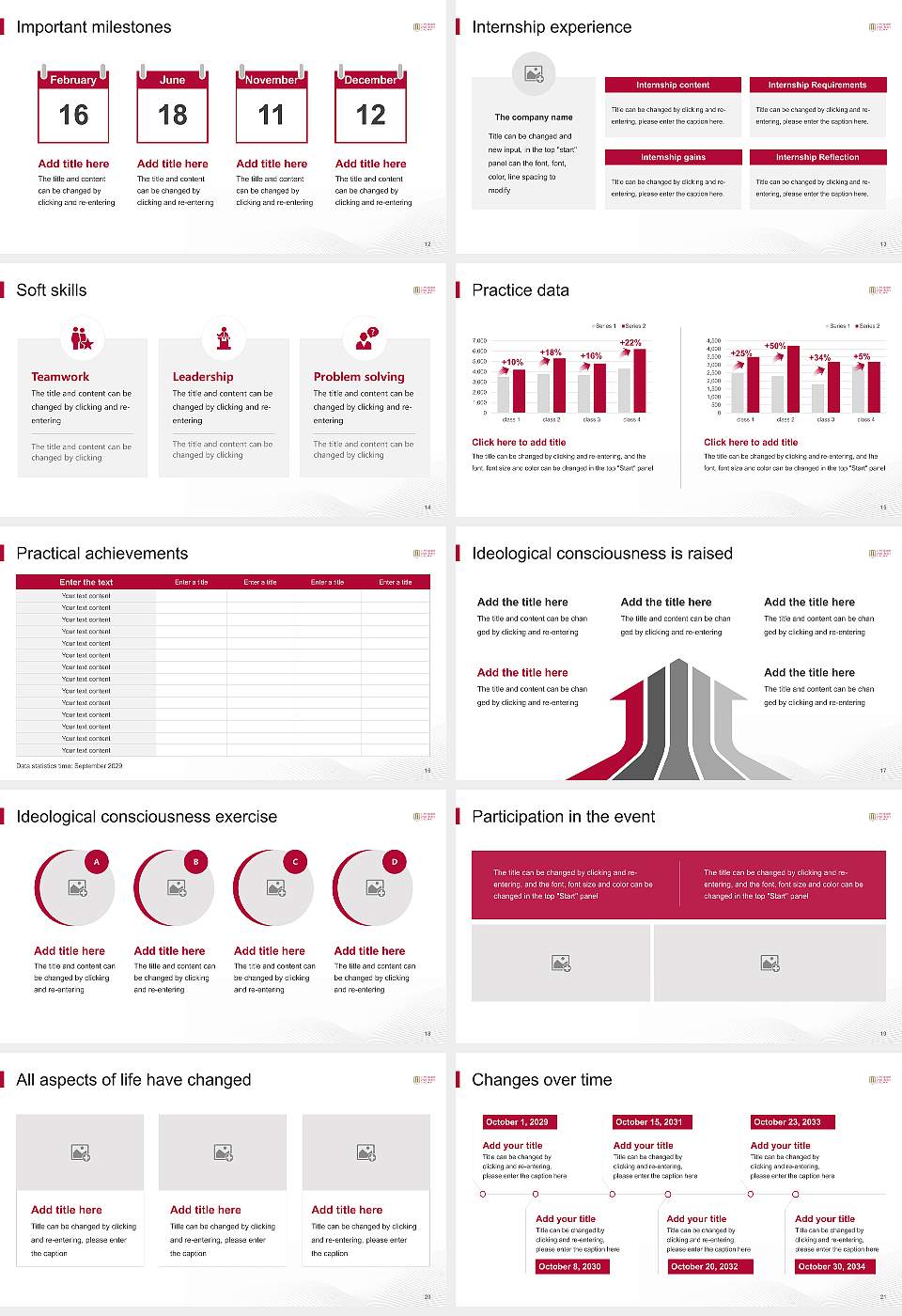Concordia University-Chicago National Scholarship Defense PPT Template16:9 ratio PPT effect preview image3