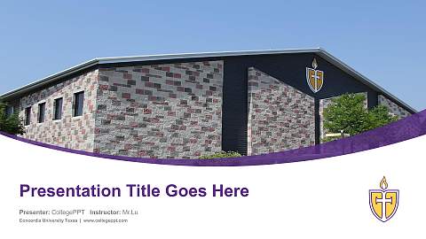 Concordia University Texas Course/Courseware Creation PPT Template