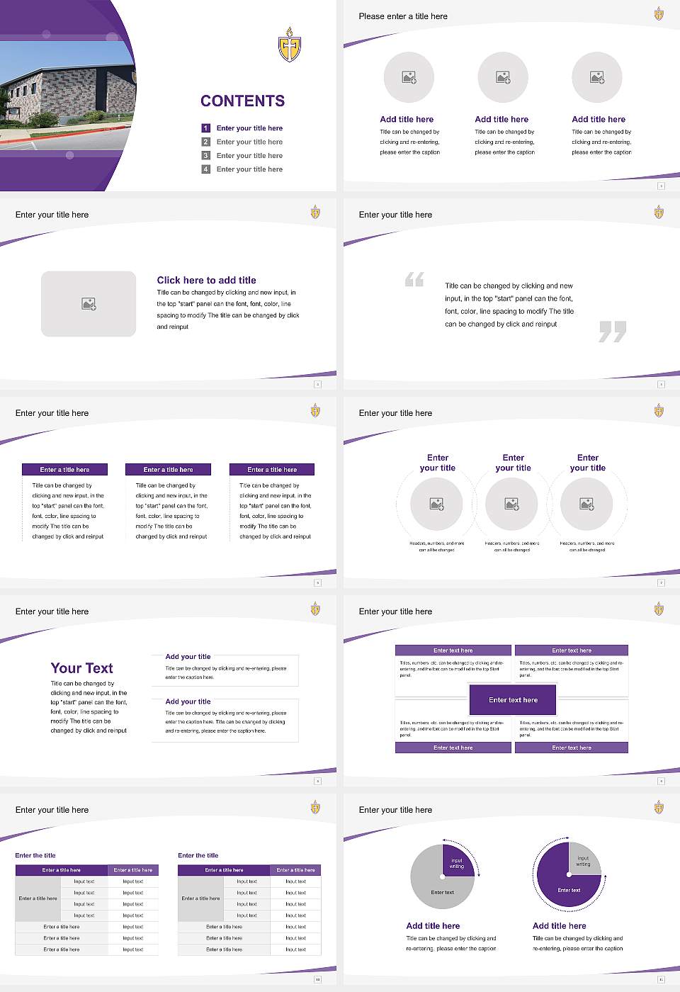 Concordia University Texas Course/Courseware Creation PPT Template16:9 ratio PPT effect preview image2