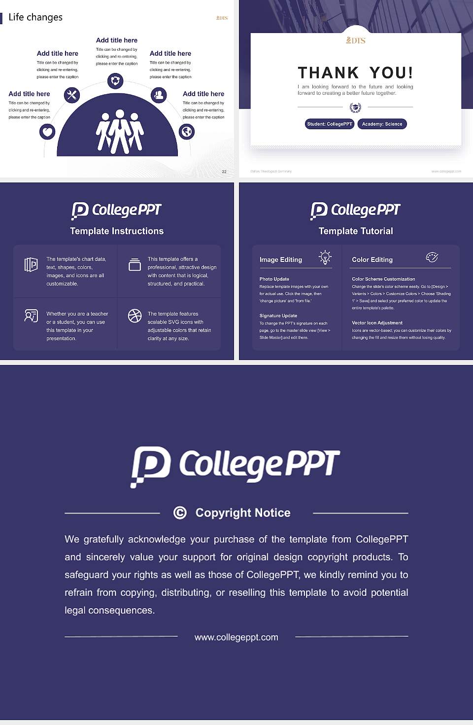 Dallas Theological Seminary National Scholarship Defense PPT Template4:3 ratio PPT effect preview image4