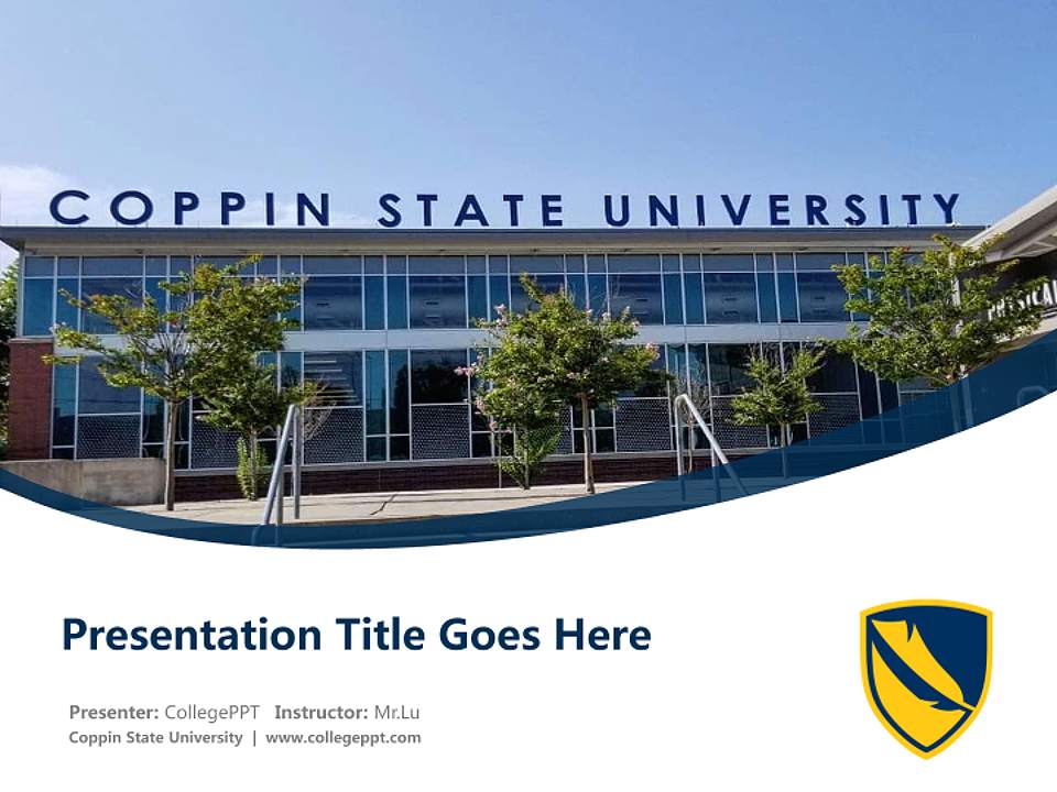 Coppin State University Course/Courseware Creation PPT Template4:3 ratio PPT effect preview image5