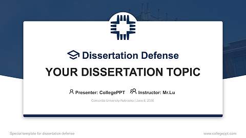 Concordia University-Nebraska Graduation Thesis Defense PPT Template