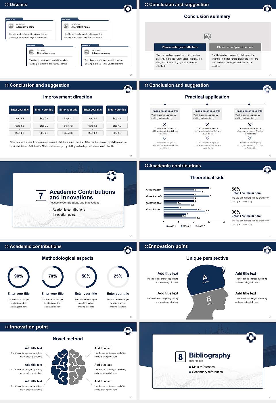 Concordia University-Nebraska Graduation Thesis Defense PPT Template16:9 ratio PPT effect preview image6