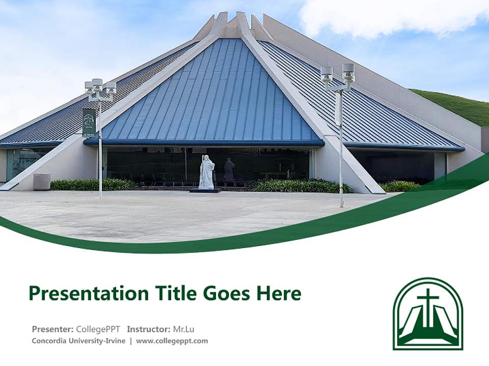 Concordia University-Irvine Course/Courseware Creation PPT Template4:3 ratio PPT effect preview image5