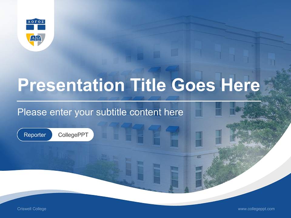 Criswell College Lecture Sharing and Networking Event PPT Template4:3 ratio PPT effect preview image4