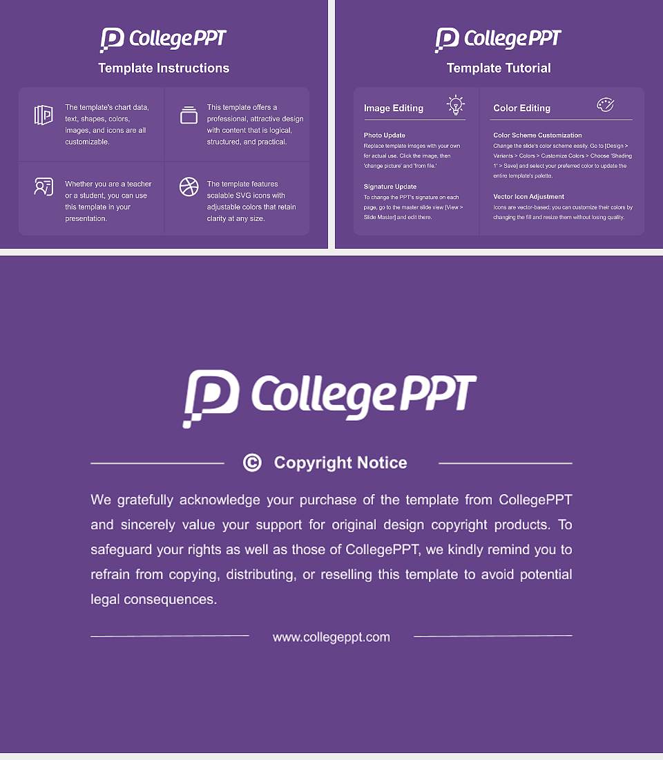 Curry College Course/Courseware Creation PPT Template4:3 ratio PPT effect preview image5