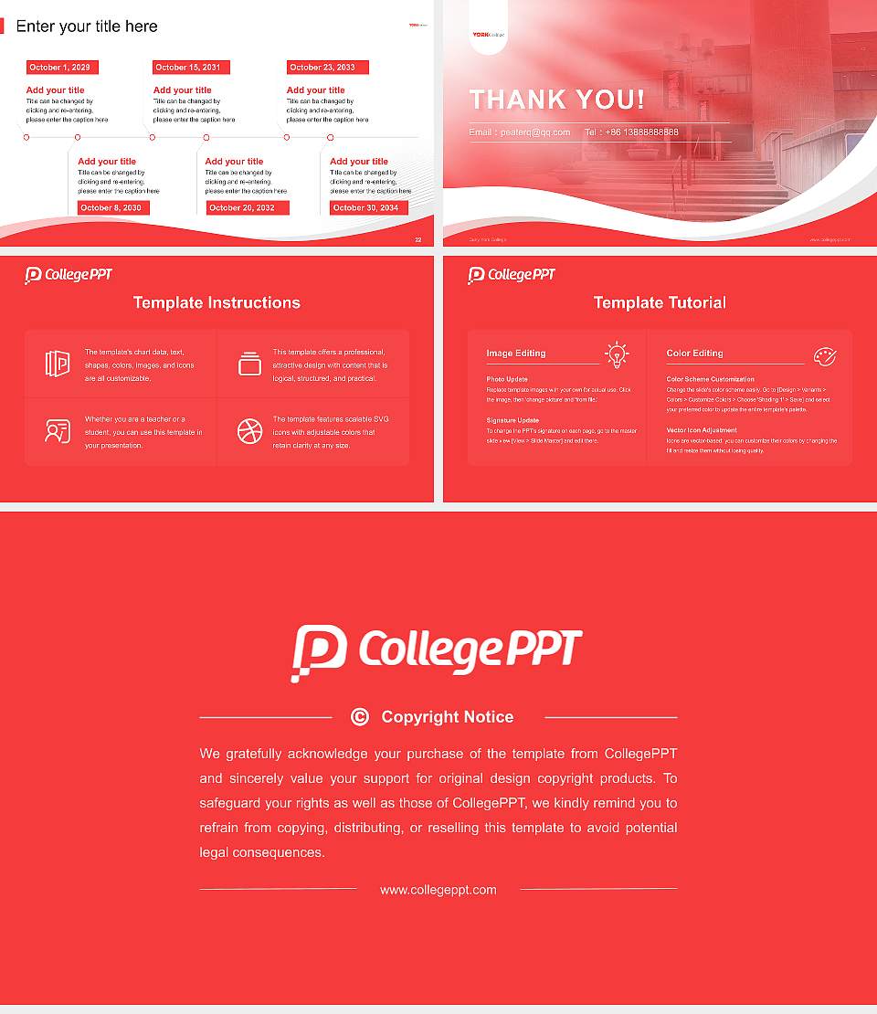 Cuny York College Lecture Sharing and Networking Event PPT Template16:9 ratio PPT effect preview image4