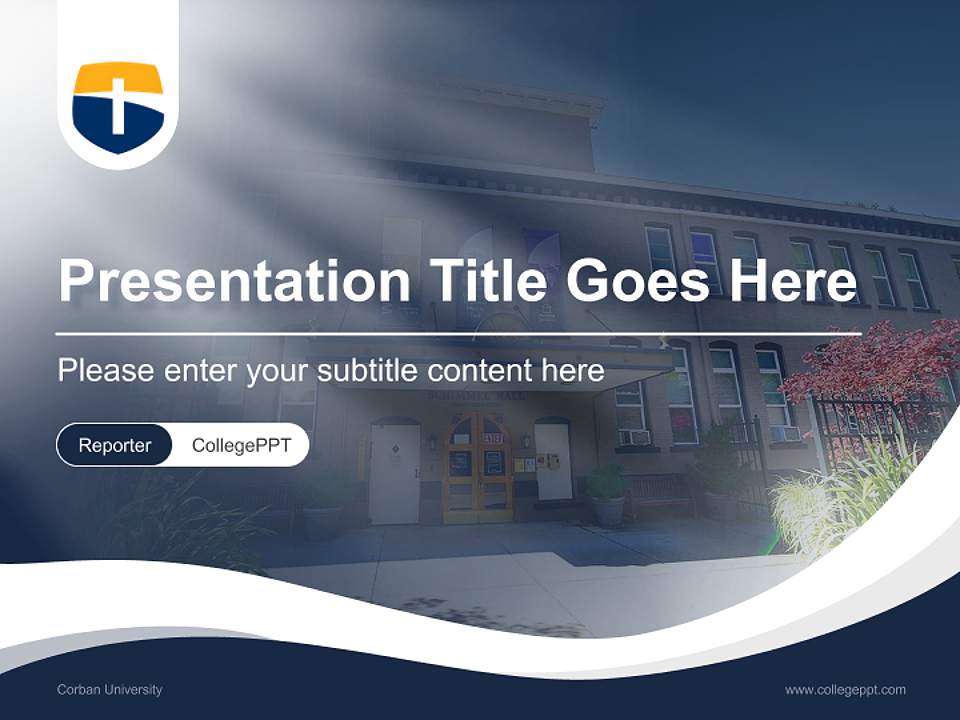 Corban University Lecture Sharing and Networking Event PPT Template4:3 ratio PPT effect preview image4