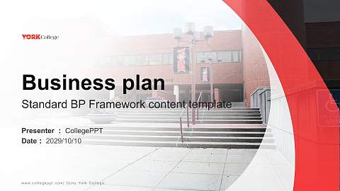 Cuny York College Competition/Entrepreneurship Contest PPT Template