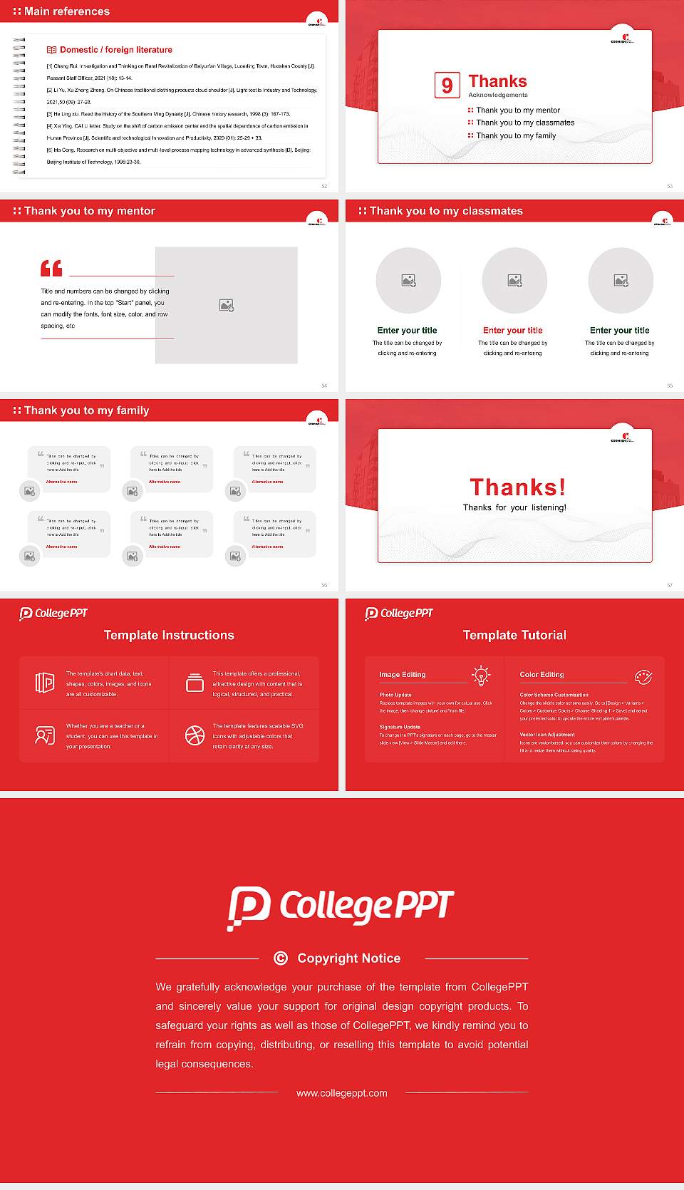 Cornish College of the Arts Graduation Thesis Defense PPT Template16:9 ratio PPT effect preview image7