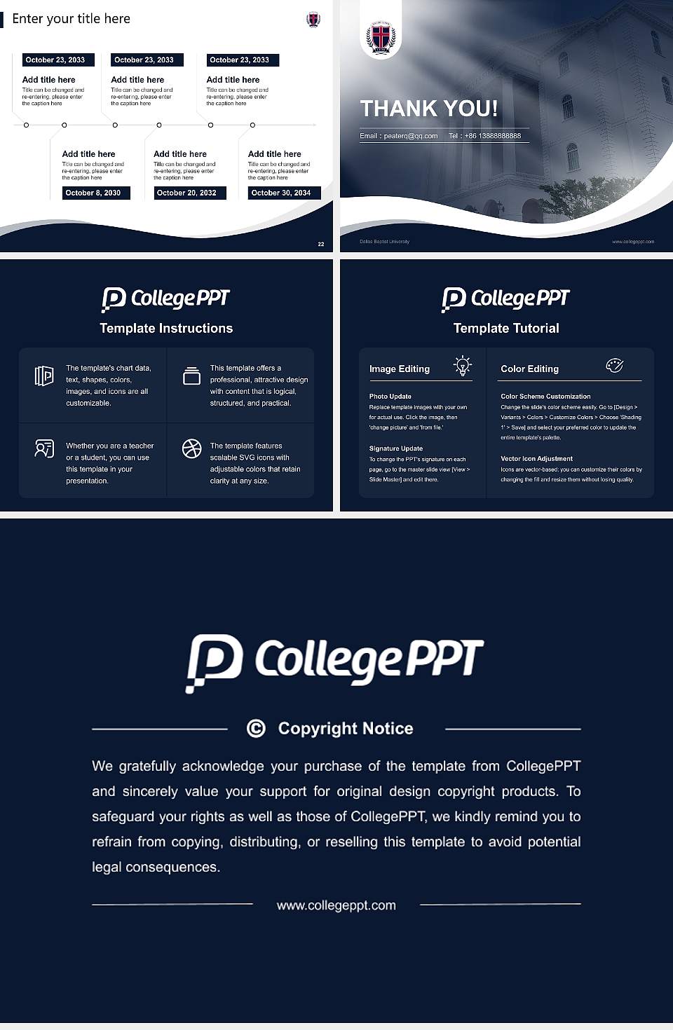 Dallas Baptist University Lecture Sharing and Networking Event PPT Template4:3 ratio PPT effect preview image4