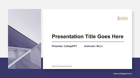 Dallas Theological Seminary General Purpose PPT Template