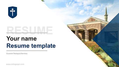 Covenant Theological Seminary Resume PPT Template