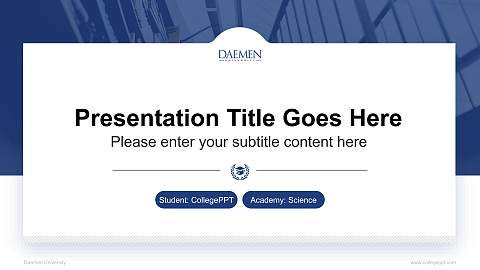 Daemen University National Scholarship Defense PPT Template
