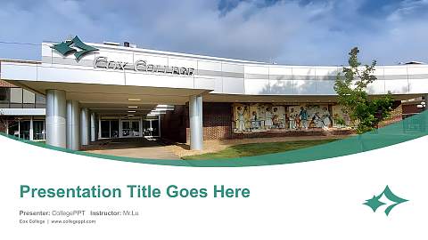 Cox College Course/Courseware Creation PPT Template