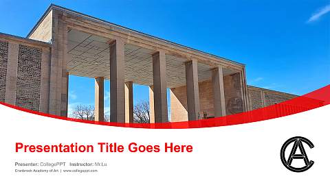 Cranbrook Academy of Art Course/Courseware Creation PPT Template