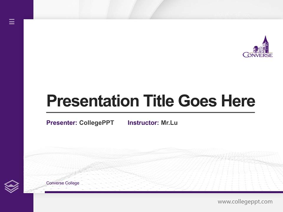 Converse College Thesis Proposal/Graduation Defense PPT Template4:3 ratio PPT effect preview image5
