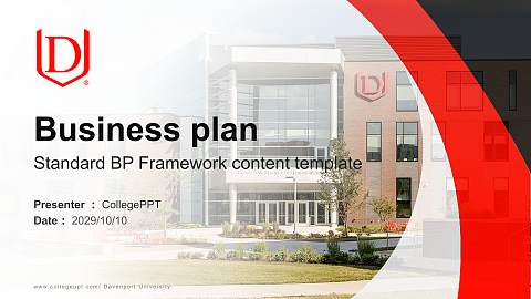 Davenport University Competition/Entrepreneurship Contest PPT Template