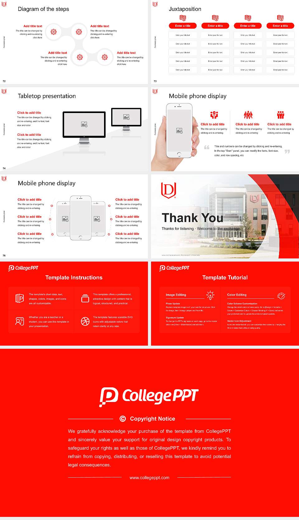 Davenport University Competition/Entrepreneurship Contest PPT Template16:9 ratio PPT effect preview image9